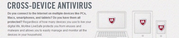 McAfee cross device antivirus