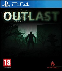 Outlast game PS4 cover paint