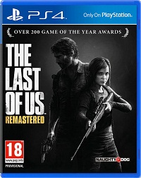 The last of us remastered game PS4 cover paint
