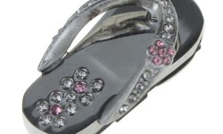 16GB Jewelry Pendant Slippers Shaped USB 2.0 Flash Drive Memory Stick 1