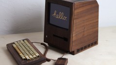1984 Apple Macintosh Replica From Wood and Gold