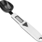 Digital Measuring Spoon Scale, 0.1-500g Electronic Kitchen Food Weighing Spoon Scale Detachable High Precision Gram Measuring Spoons with LCD Display Weighable Units g/oz/gn/ct