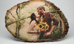5th Anniversary Personalized Wood Photo 1