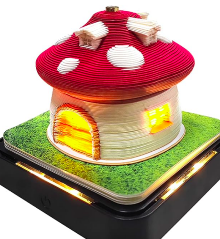 Calendar-Memo-Pad-3D-Paper-Art-Mushroom-1