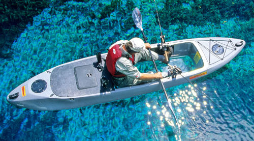 Caribe Clear Bottom Fishing Kayak