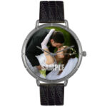 Custom Wedding Photo Watch Unisex Silver Style