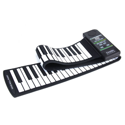 Electronic 88 Keys Rolling-Up Upright Piano With Flexible Silicon Keyboard 1