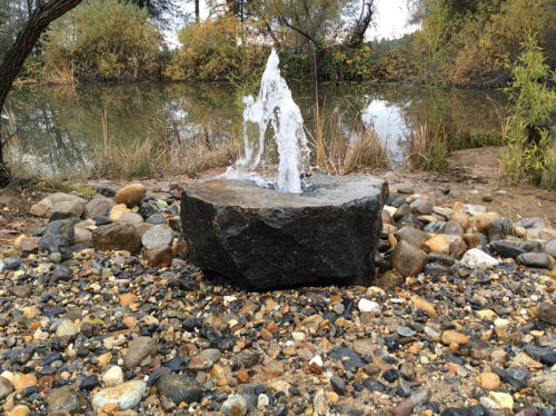 Flame Stone Fountain 2