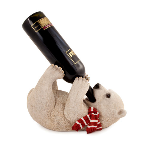 Great Discount On Frolicking Polar Bear Wine Bottle Holder