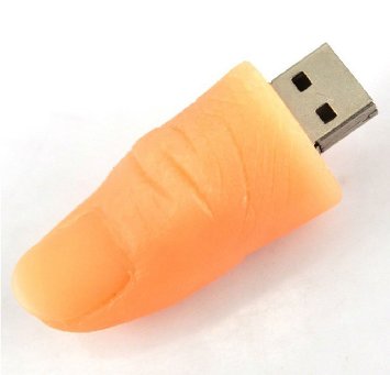 High Quality 8 GB Finger shaped USB Flash drive