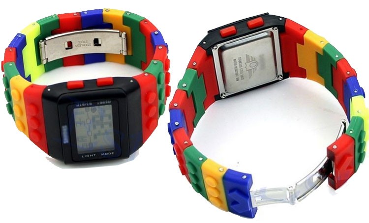 Makibes Unisex Colorful Block Brick Style Digital Wrist Watch 2