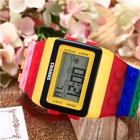 Makibes Unisex Colorful Block Brick Style Digital Wrist Watch 4
