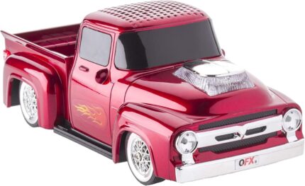 QFX-BT-1956-RD-1956-Pickup-Truck-Bluetooth-Speaker-1