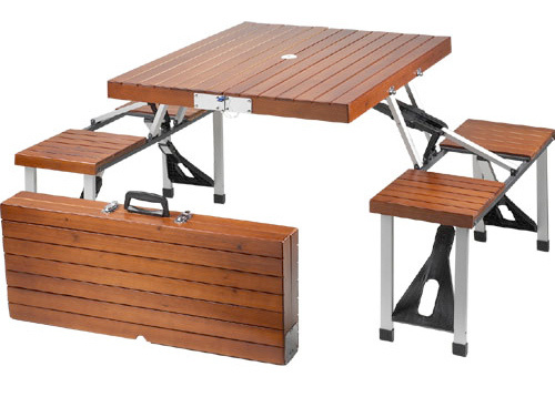 Tailgate Folding Wooden Picnic Table 2