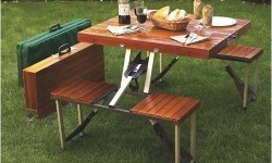 Tailgate Folding Wooden Picnic Table
