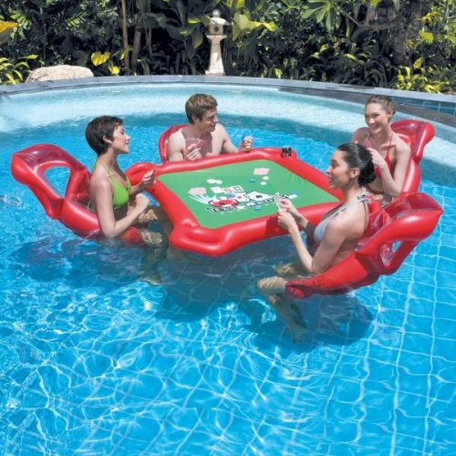 Texas Hold'em Inflatable Pool Poker