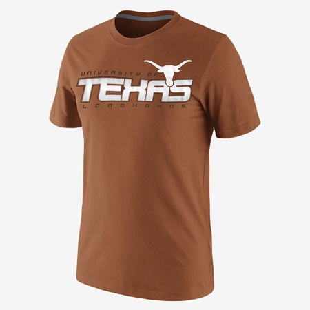 Texas Longhorns NCAA Soft Hands T-Shirt (Orange)