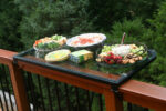 The DeckMATE Railing Table With Tempered Glass 2