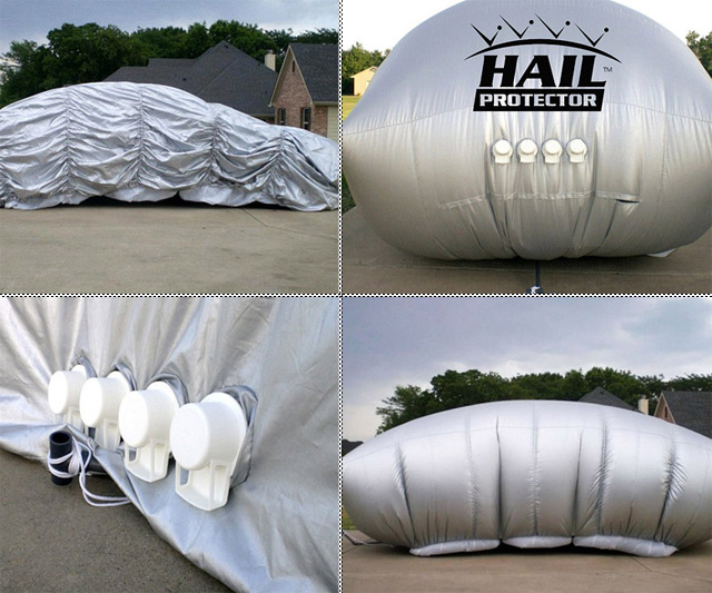The Patented HAIL Protector Car Cover System 3