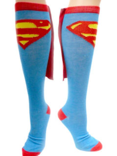Unique Supergirl Cape Socks