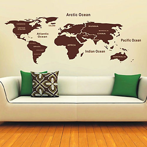 World Map Wall Sticker 1