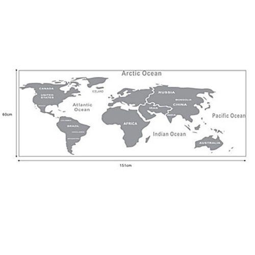 World Map Wall Sticker 2