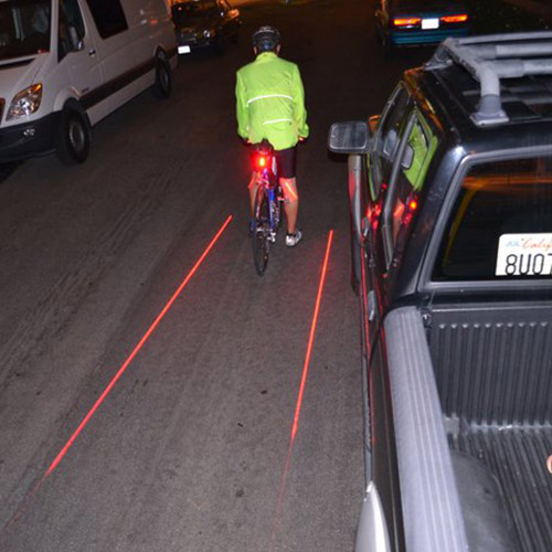X-Fire 5-LED Taillight With Laser Lane Marker 2